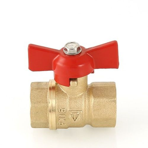 Кран шаровой латунь никелированный VALTEC СТАНДАРТ VT.122.G.05 3/4", картинка