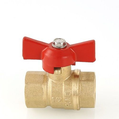 Кран шаровой латунь никелированный VALTEC СТАНДАРТ VT.122.G.05 3/4", фотография