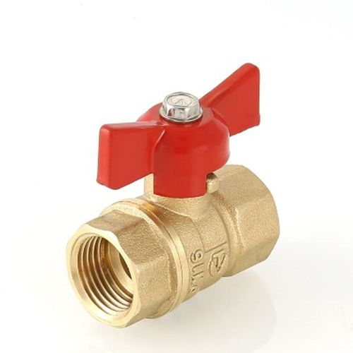 Кран шаровой латунь никелированный VALTEC СТАНДАРТ VT.122.G.05 3/4", изображение