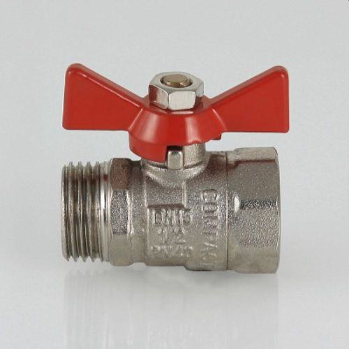 Кран шаровый латунь никелированный VALTEC COMPACT VT.093 3/4", детальное фото