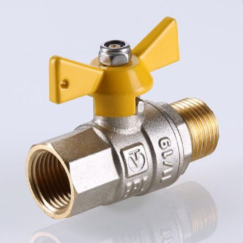 Кран шаровой латунь никелированный VALTEC VALGAS VT.278 1/2", детальное фото