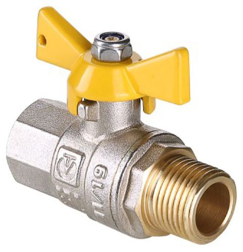 Кран шаровой латунь никелированный VALTEC VALGAS VT.278 1/2", детальное фото