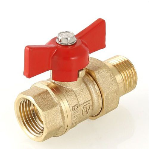 Кран шаровой латунь никелированный VALTEC СТАНДАРТ VT.127.G.05 3/4", картинка