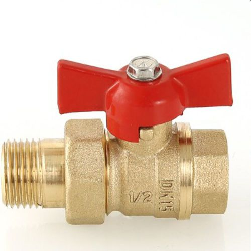 Кран шаровой латунь никелированный VALTEC СТАНДАРТ VT.127.G.05 3/4", фото