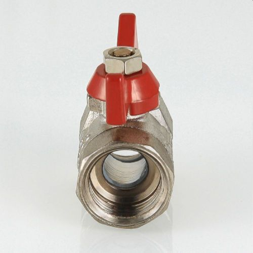 Кран шаровый латунь никелированный VALTEC COMPACT VT.092 3/4", картинка