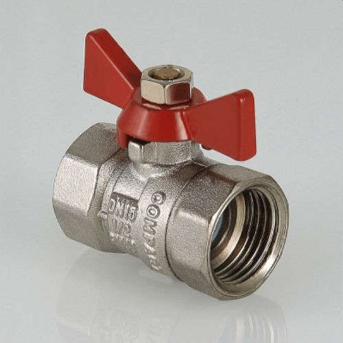 Кран шаровый латунь никелированный VALTEC COMPACT VT.092 3/4", картинка