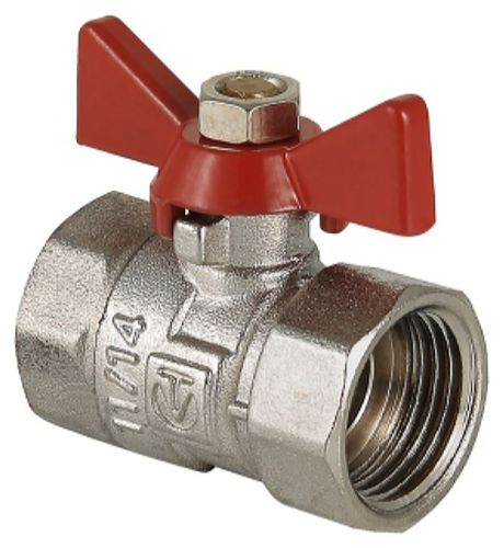 Кран шаровый латунь никелированный VALTEC COMPACT VT.092 3/4", фотография