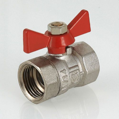 Кран шаровый латунь никелированный VALTEC COMPACT VT.092 3/4", вид