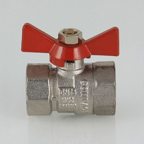 Кран шаровый латунь никелированный VALTEC COMPACT VT.092 3/4", фотография