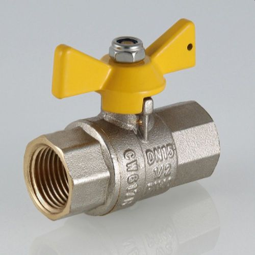Кран шаровой латунь никелированный VALTEC VALGAS CVT027704 1/2", изображение
