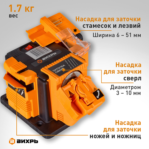 Станок заточный ВИХРЬ (72/10/3) СЗМ-65, картинка