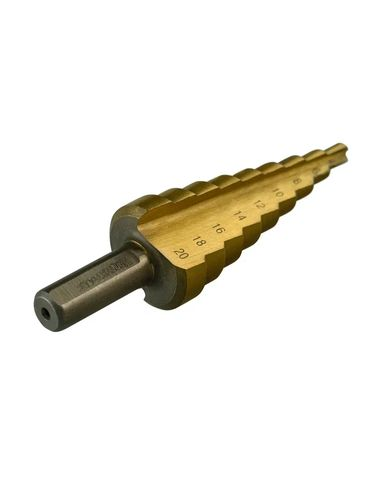 Сверло по металлу ступенчатое 4-20 мм VERTEXTOOLS 4-20, фотография