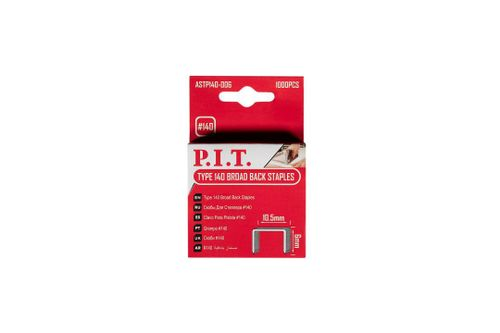 Скобы для степлера P.I.T. Тип 140 6 мм 1000 шт ASTP140-006, крупный план