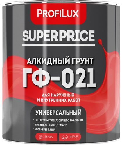 Грунтовка универсальная Profilux SUPERPRICE ГФ-021 0,9 кг, вид