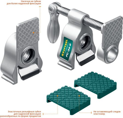 Струбцина трубная KRAFTOOL 3/4", вид