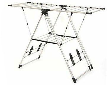 Сушилка для белья стальная JOY Home 110х66 см, черный, вид