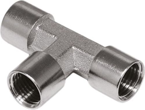 Тройник для компрессора ELITECH 0704.026300 T-1/4"МММ, фотография