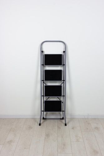 Стремянка стальная 4 ступени JOY Home Slimmy до 150 кг 122x49x4,5 см, картинка