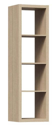 Стеллаж Шведский Стандарт Фора 4Л 146x41х38, дуб беленый, вид