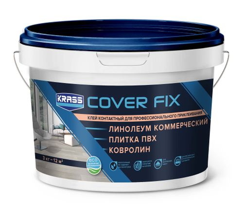 Клей KRASS Контактный водно-дисперсионный 3 кг, картинка