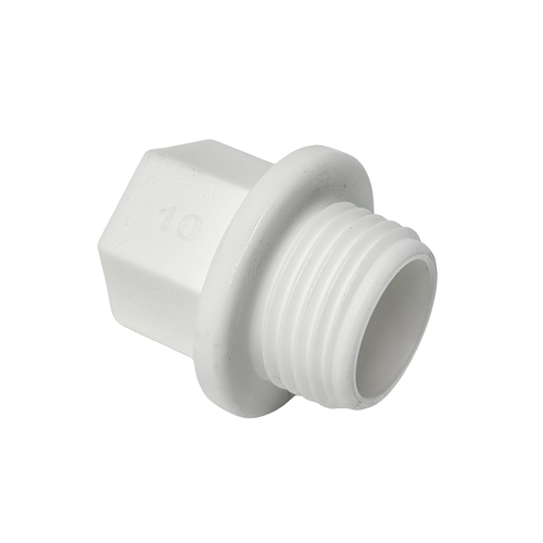 Заглушка резьбовая PPR  1/2", PN25 белый, RTP, детальное фото