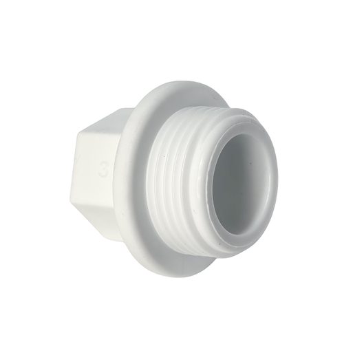 Заглушка резьбовая PPR  3/4", PN25 белый, RTP, картинка