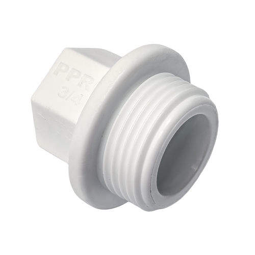 Заглушка резьбовая PPR  3/4", PN25 белый, RTP, детальное фото