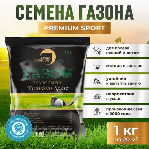 Газон Premium Sport  Сила Суздаля 1 кг, крупный план