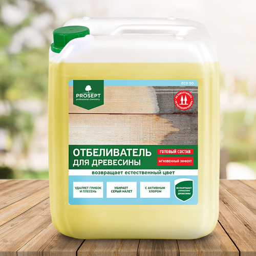 Отбеливатель PROSEPT Eco 50 для древесины 5л, вид