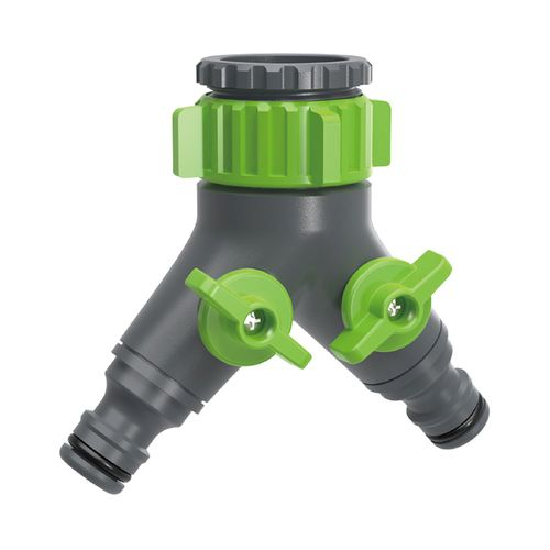 Коннектор 2-х канальный AMIGO 1/2", 3/4", 79002, вид
