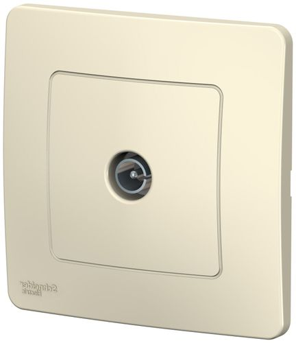 Розетка TV 1 пост Schneider Electric BLANCA молочный, вид