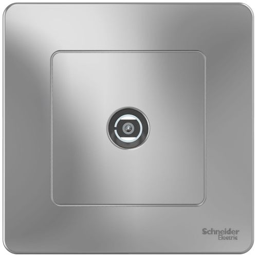 Розетка TV 1 пост Schneider Electric BLANCA алюминий, картинка