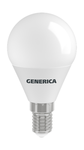 Лампа IEK LED GENERICA шар E14 3к 10вт 8.1x4.6, фотография