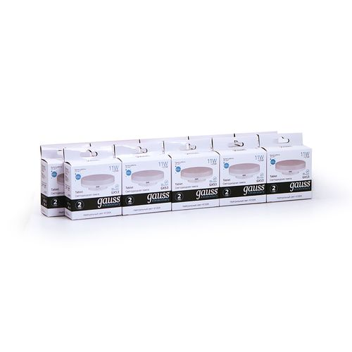 Лампа GAUSS Elementary GX53 11W 830lm 4100K LED, вид