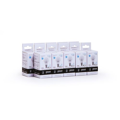 Лампа Gauss Elementary Шар 12W 920lm 4100K Е14 LED, изображение