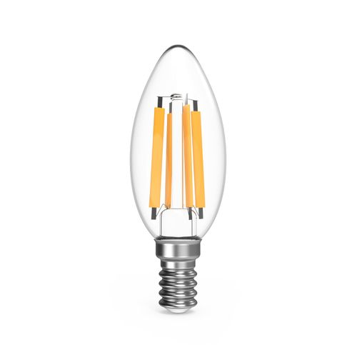 Лампа Gauss Filament Свеча 13W 1150lm 4100К Е14 LED, крупный план