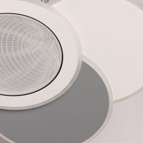 Люстра Норден 118W LED 220 V (пульт) белая, вид