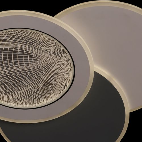 Люстра Норден 118W LED 220 V (пульт) белая, вид