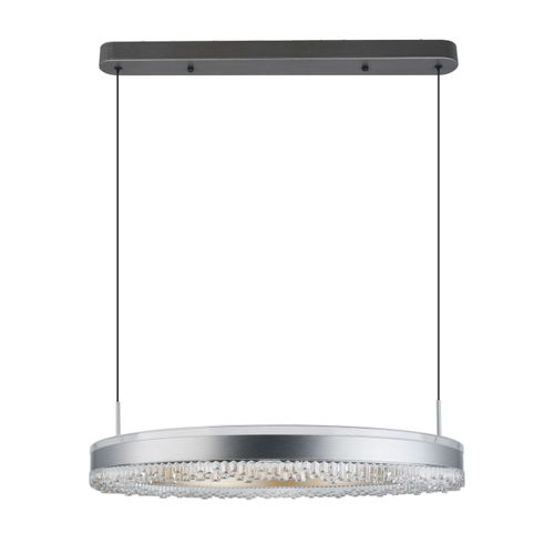 Люстра платлинг 50W LED 220 V чёрная, вид