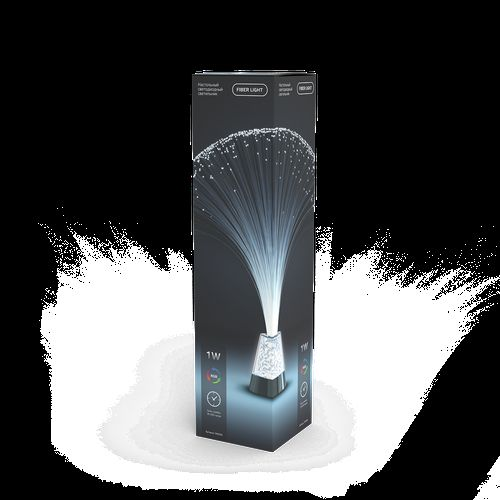 Настольный светильник Gauss 1W RGB FIBER LIGHT 3xAAA 315mm белый LED 1/12, фото