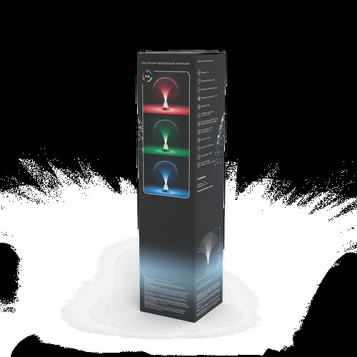 Настольный светильник Gauss 1W RGB FIBER LIGHT 3xAAA 315mm белый LED 1/12, фото