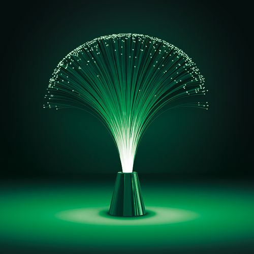 Настольный светильник Gauss 1W RGB FIBER LIGHT 3xAA 340mm серебро LED 1/12, фото