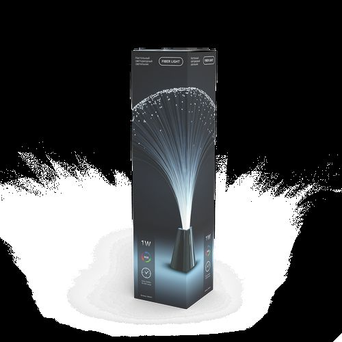 Настольный светильник Gauss 1W RGB FIBER LIGHT 3xAA 340mm серебро LED 1/12, фотография
