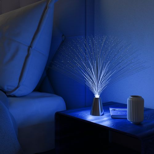 Настольный светильник Gauss 1W RGB FIBER LIGHT 3xAA 340mm серебро LED 1/12, фото