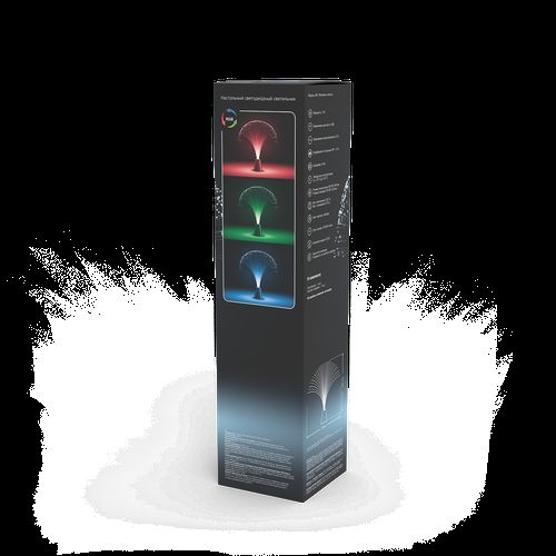 Настольный светильник Gauss 1W RGB FIBER LIGHT 3xAA 340mm серебро LED 1/12, фото