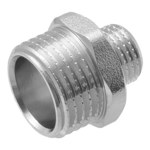 Ниппель - переходник (бочонок) 1/2" х 1/4" н/н MPF, фото
