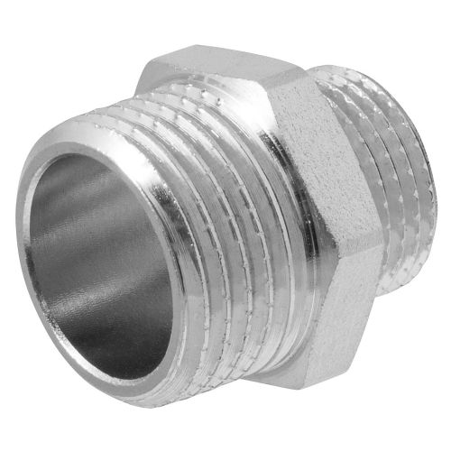 Ниппель - переходник (бочонок) 1/2" х 3/8" н/н MPF, фото