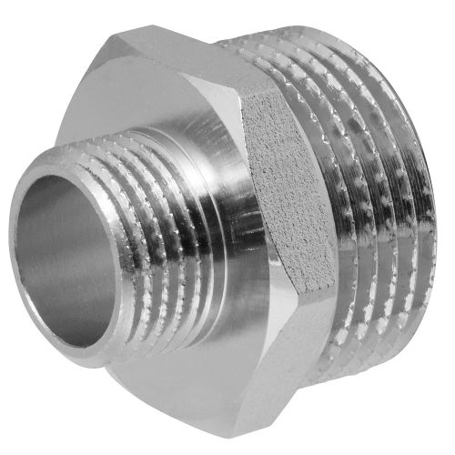 Ниппель - переходник (бочонок) 1" х 1/2" н/н MPF, картинка