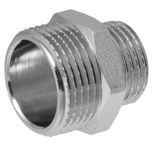 Ниппель - переходник (бочонок) 3/4" х 1/2" н/н MPF, картинка