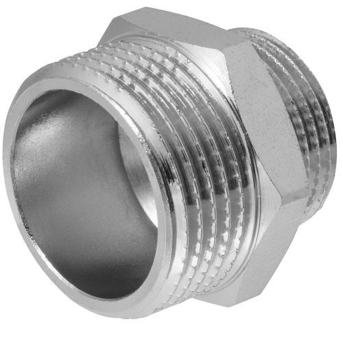 Ниппель - переходник (бочонок) 1" х 3/4" н/н MPF, изображение
